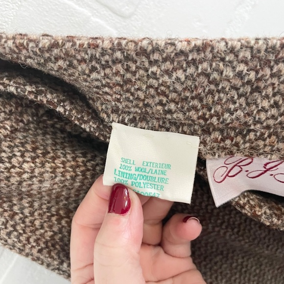 Vintage Brown Midi Skirt - Picture 12 of 14